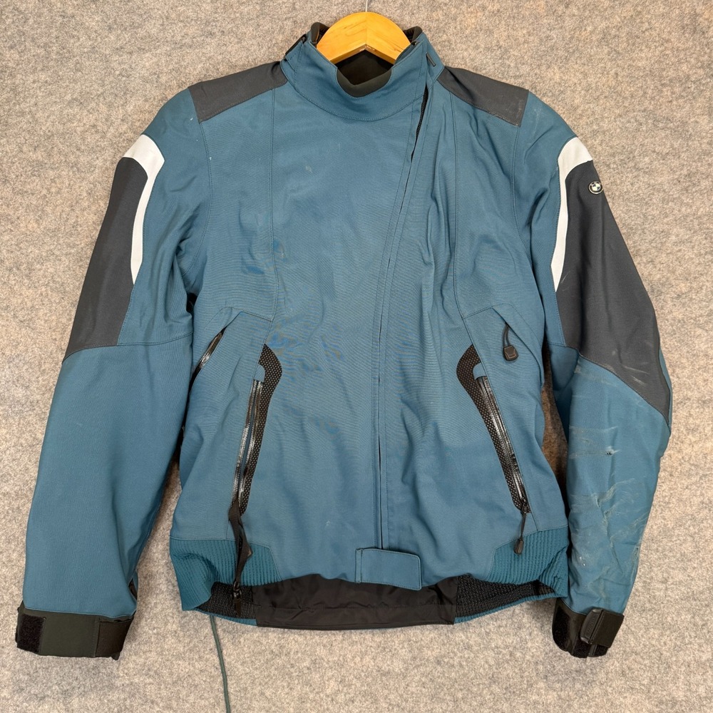 BMW Motorrad Tourshell Motorcycle Jacket‎ Womens 38 Blue Armour Moto